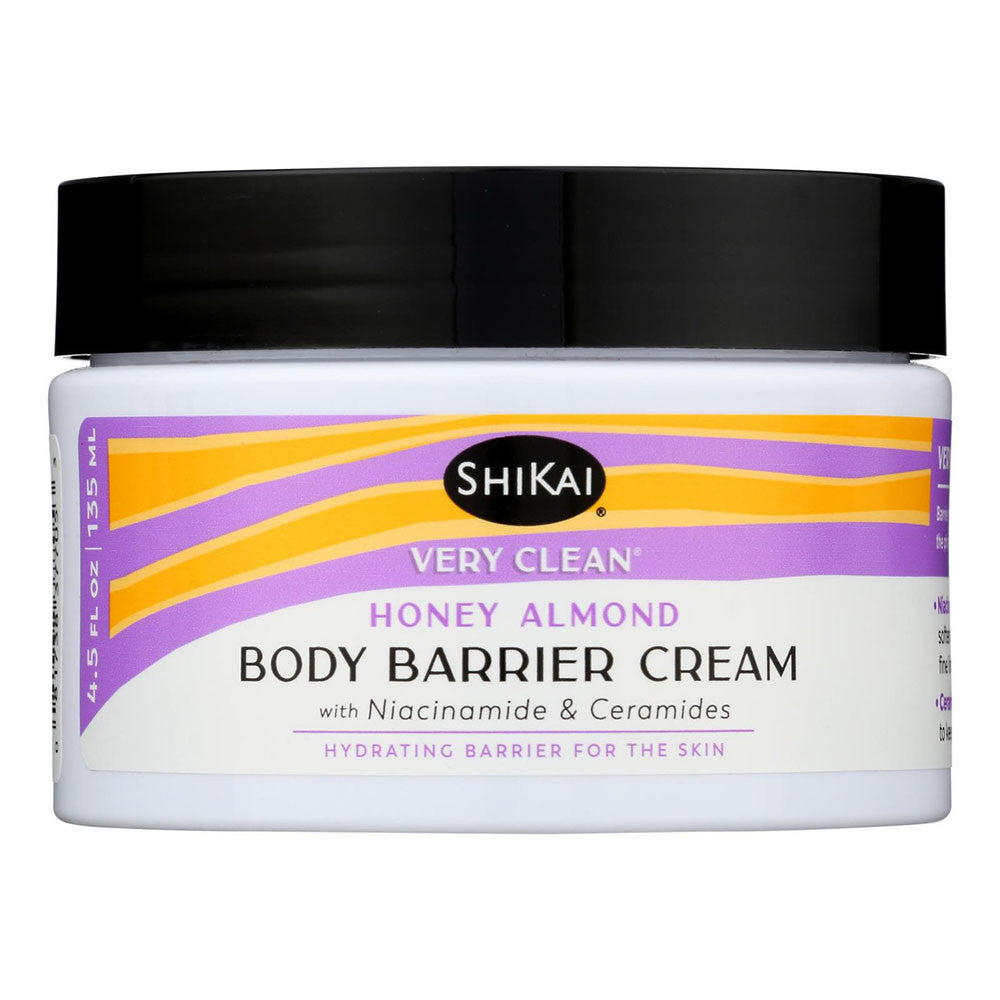 ShiKai Very Clean Body Barrier Skin Cream, Honey Almond, 4.5 Oz